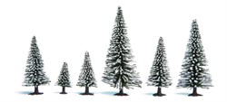 26928 Ели в снегу деревья 50-140мм (10шт.) - фото 12561